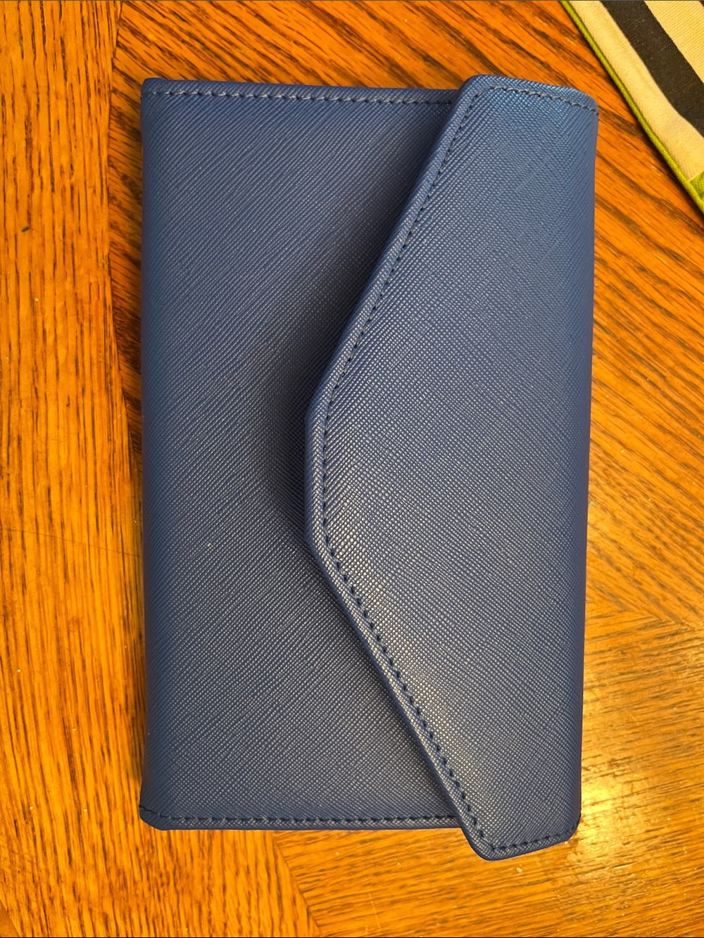 ZOPPEN  Blue Leather travel document holder